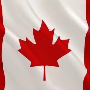 An illustration of a Canada flag